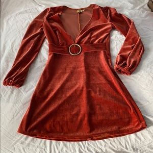 vintage inspired miracle eye 60s / 70s mini dress